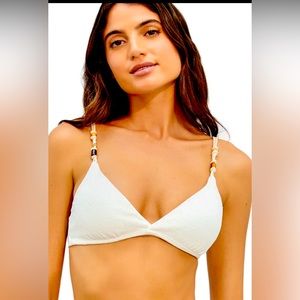 VIX Firenze Flora Kira Top Off White- Size Medium NWT
